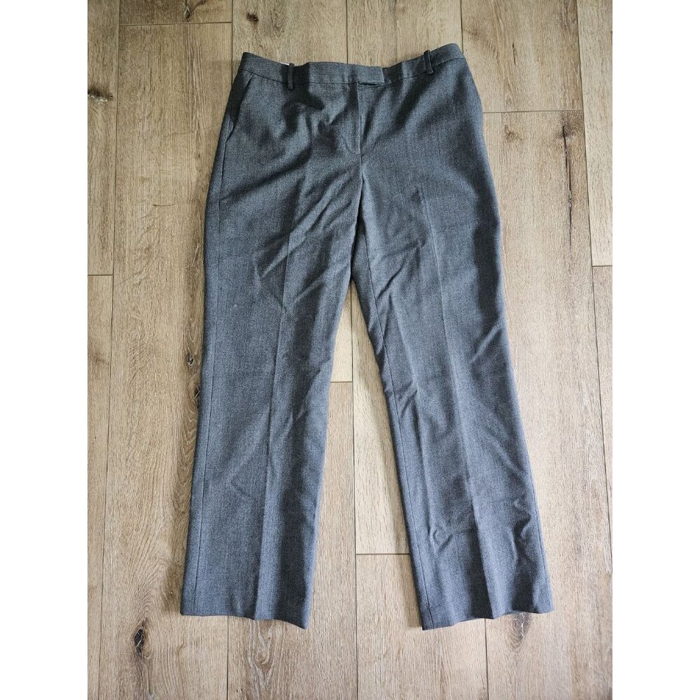 NWT CALVIN KLEIN WOMEN'S THE MADISON SLIM LEG GREY PANTS TROUSERS